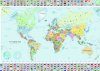 מפת עולם מדינית-קיר 70X100